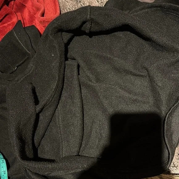 Vintage fleece icon black hoodie with pockets Sz L - Picture 4 of 12